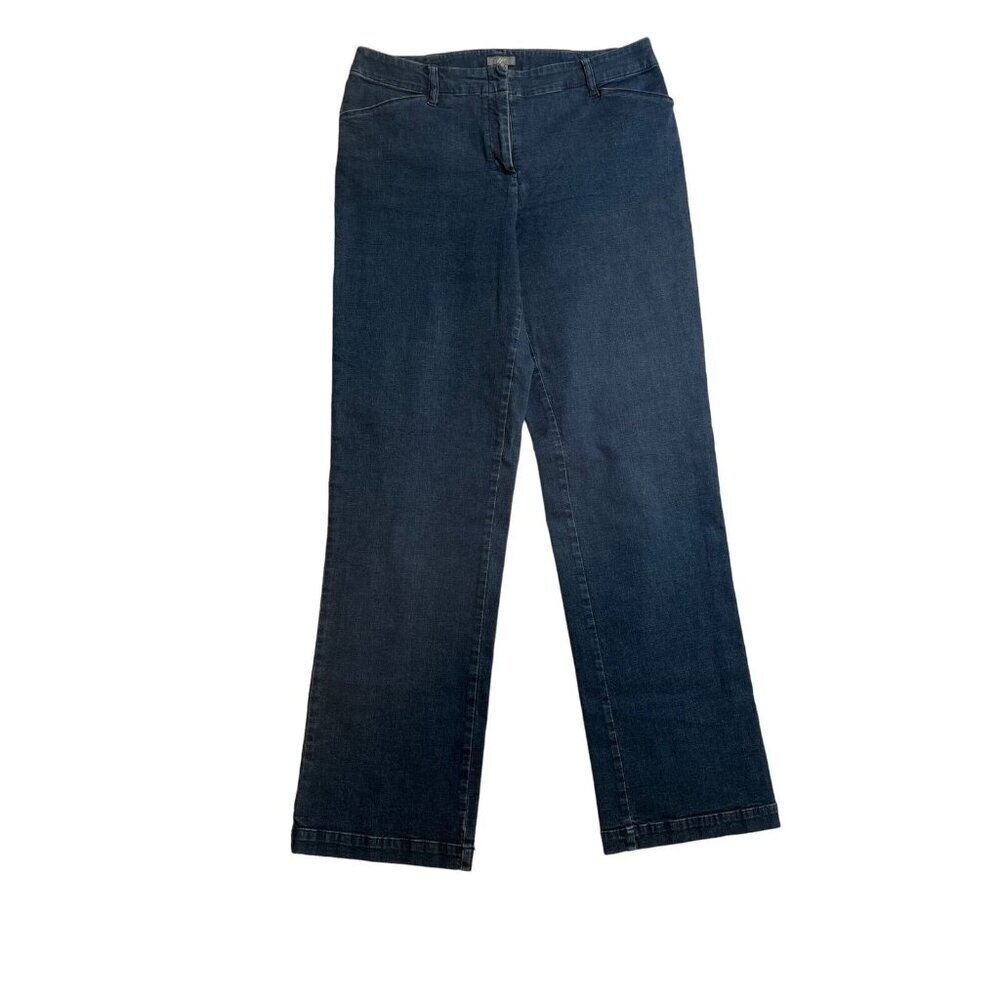 J Jill Straight Leg Trouser Regular Blue Wash Size 8